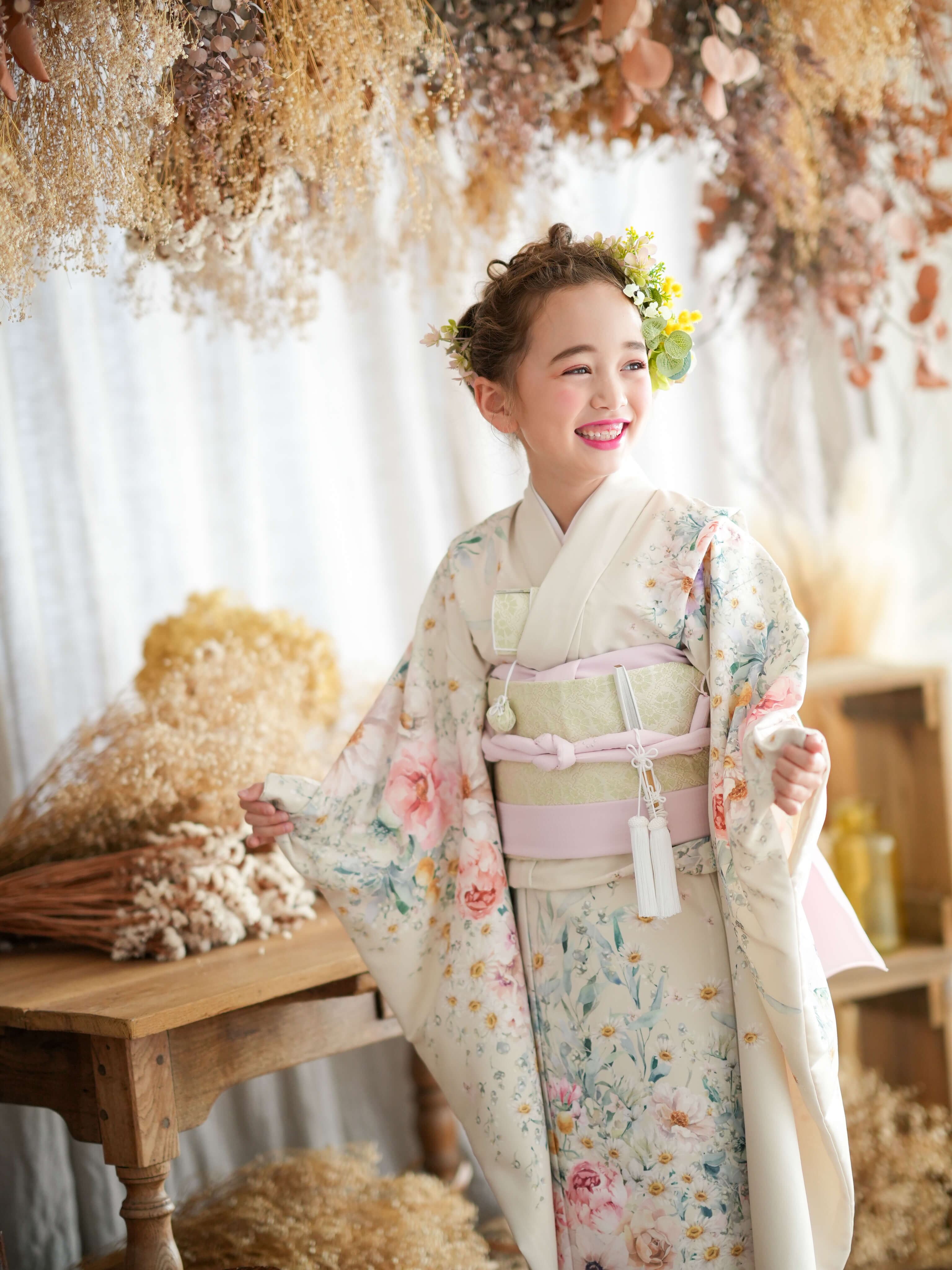 七五三ICHIHA ガーデン 7歳着物レンタル