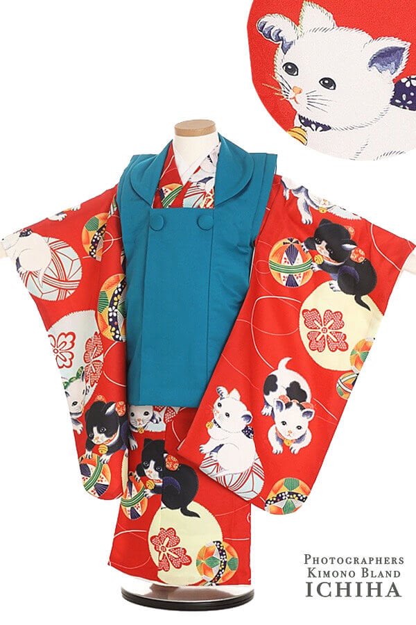 3歳七五三アンティーク調いちは着物