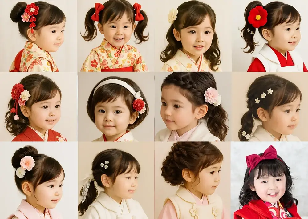 <span>3歳七五三髪型はどうする？</span>可愛くて簡単なおすすめアレンジ12選