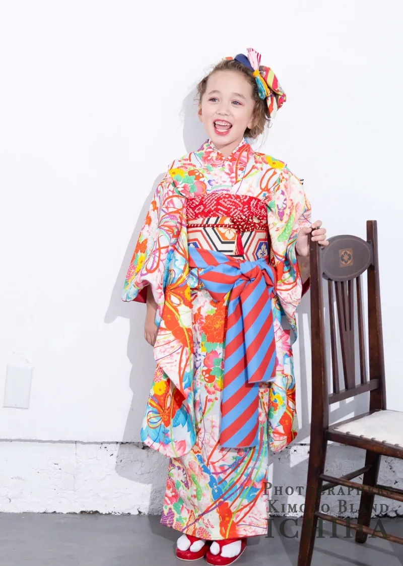 アンティーク着物7歳七五三いちは百花