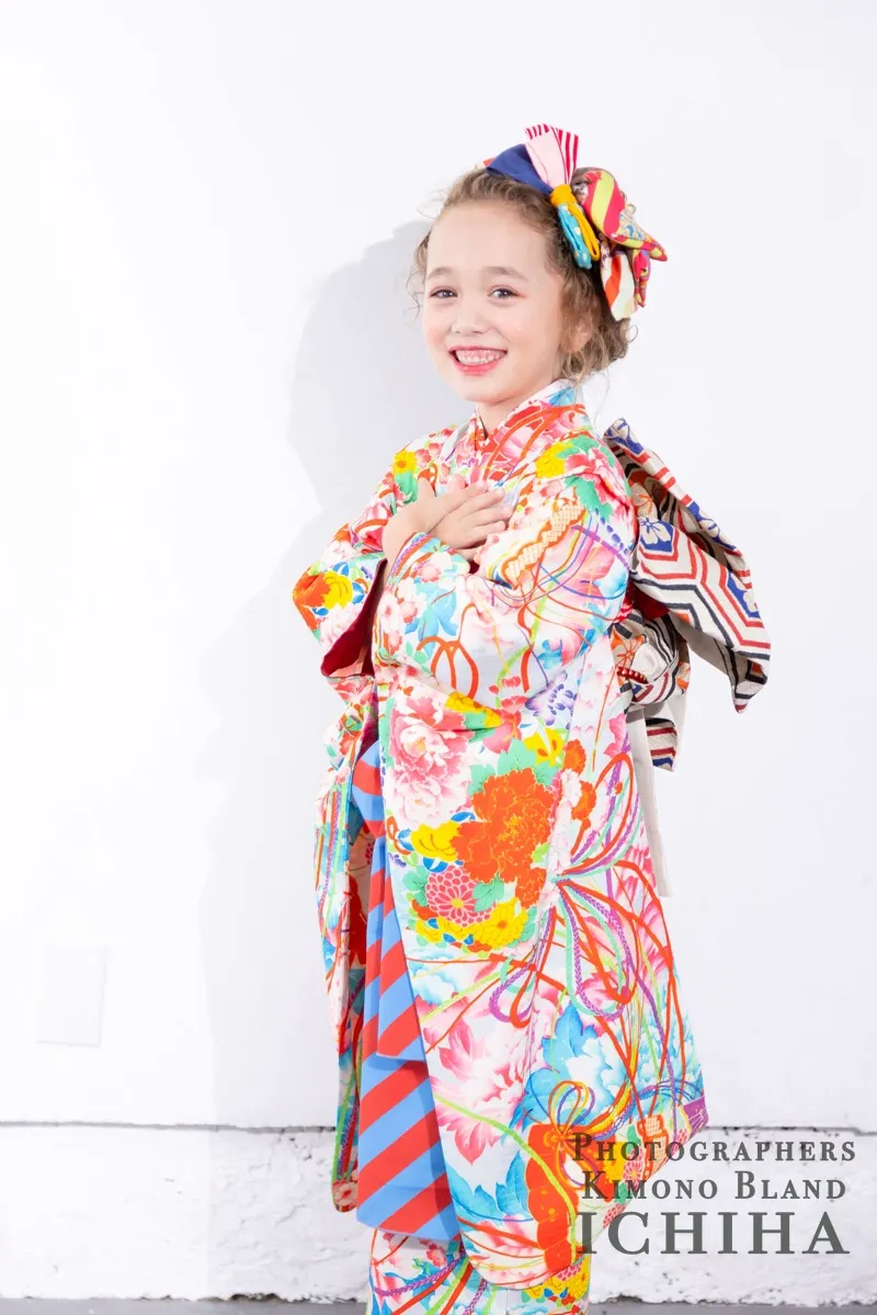 アンティーク着物7歳七五三いちは百花