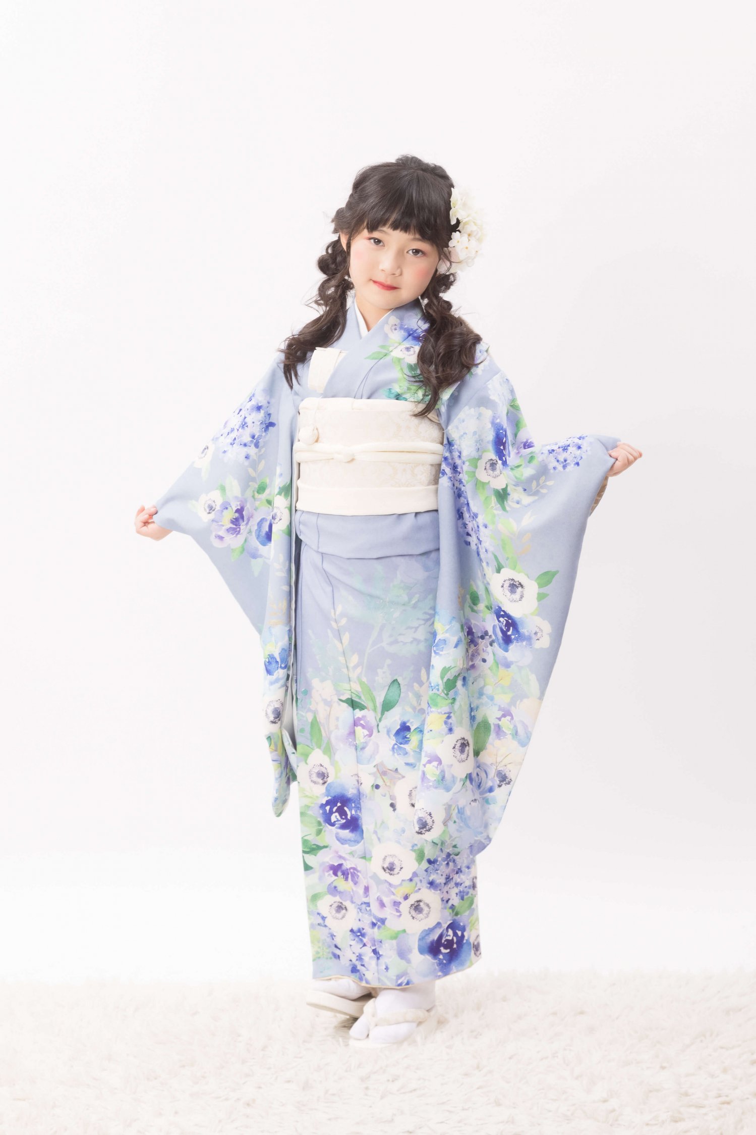 7歳アネモネ 着物いちはレンタル